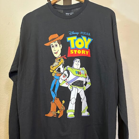 Disney Other - Disney PixarToy Story Black L/S T Shirt Size Large Unisex